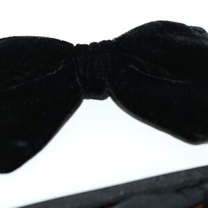 Men's Black Velvet Bow Tie